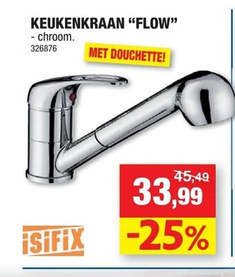 Hubo Keukenkraan "Flow" aanbieding