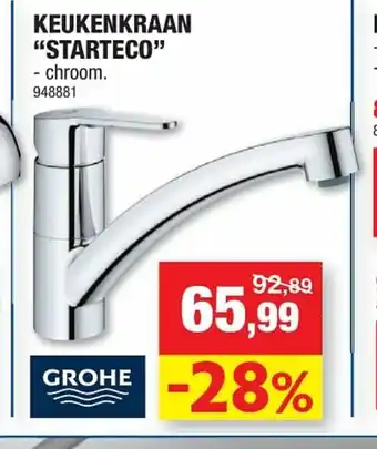 Hubo Keukenkraan "Starteco" aanbieding