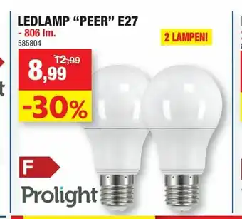 Hubo Ledlamp "Peer" E27 806 lm aanbieding