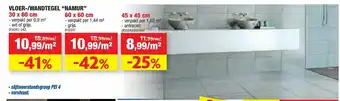 Hubo Vloer-/Wandtegel "Namur" 30 x 60 cm aanbieding