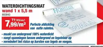 Waterdichtingsmat 1 x 5,5 m