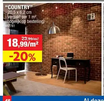 Hubo "Country" 20,5 x 6,2 cm aanbieding