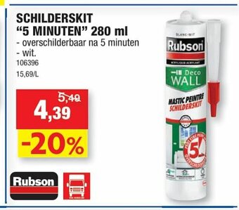 Hubo Schilderskit "5 minuten" 280 ml aanbieding