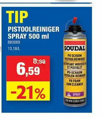 Hubo Tip Pistoolreiniger Spray 500 ml aanbieding