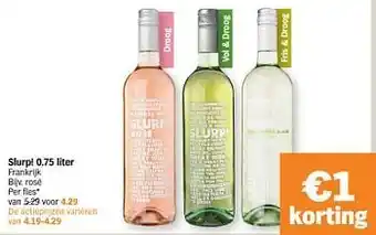 Albert Heijn Slurp rosé per fles aanbieding
