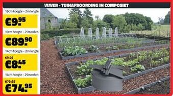 Vijver - tuinafboording in composiet