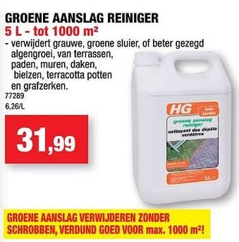 Hubo Groene aanslag reiniger aanbieding