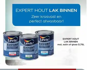 Hubo Expert Hout Lak Binnen 0,75L aanbieding