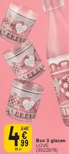 Cora Box 3 glazen aanbieding