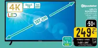 LED-TV ROADSTAR LED435UHD HDMI, USB