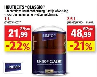 Hubo Houtbeits classic aanbieding