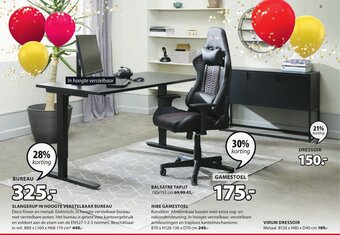 Jysk Slangerup in Hoogte Verstelbaar Bureau aanbieding