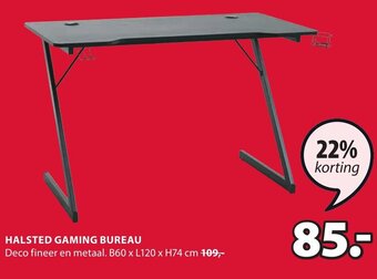 Jysk Halsted Gaming Bureau aanbieding