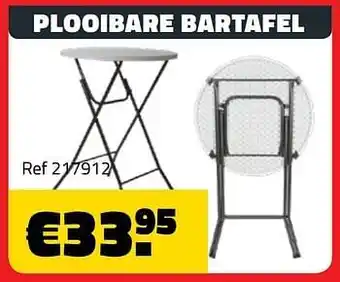 Plooibare bartafel