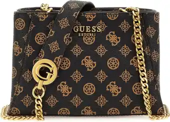 Bol.com Guess Masie Girlfriend Satchel Dames Handtas - Mocha Logo - One Size aanbieding