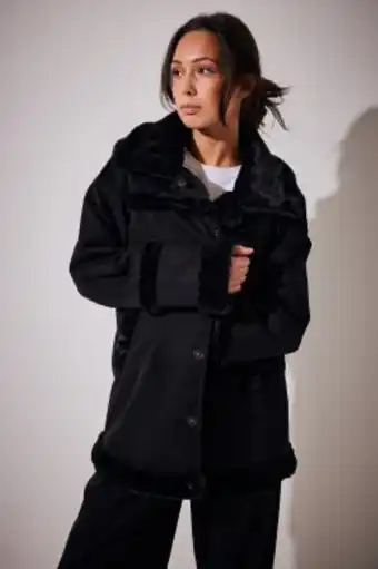 Bol.com NA-KD Bonded Aviator Jacket Dames Jas - Maat 38 aanbieding