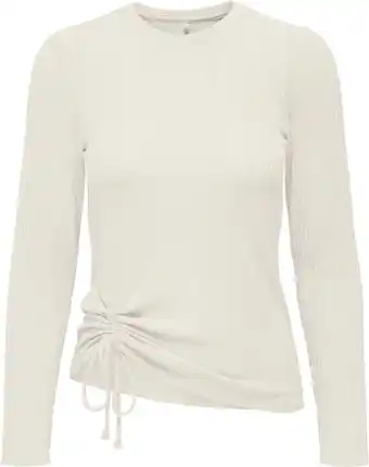 Bol.com ONLY ONLKISSER L/S RUCHING TOP CC JRS Dames Top - Maat L aanbieding