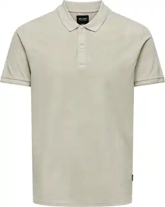 Bol.com ONLY & SONS ONSTRAVIS SLIM WASHED SS POLO NOOS Heren Poloshirt - Maat L aanbieding