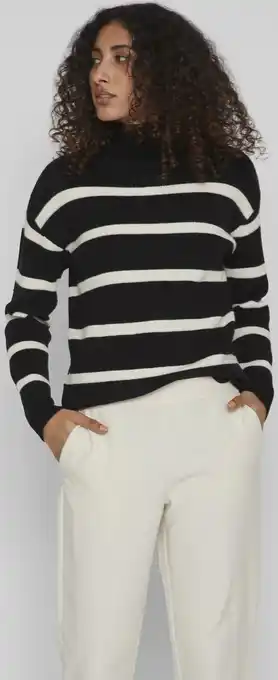 Bol.com VILA VIRIL MOCKNECK L/S KNIT RIB TOP 2- NOOS Dames Trui - Maat L aanbieding