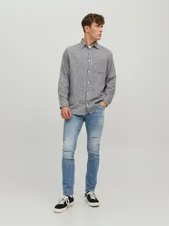 Bol.com JACK & JONES Glenn Blair loose fit - heren jeans - denimblauw - Maat: 30/32 aanbieding