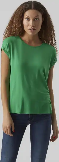 Bol.com VERO MODA VMAVA PLAIN SS TOP GA JRS NOOS Dames T-shirt - Maat M aanbieding