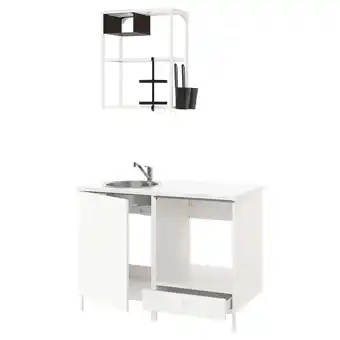 IKEA Enhet Keuken, wit, 123x63.5x222 cm aanbieding