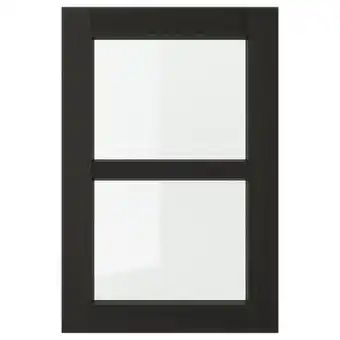IKEA Lerhyttan Vitrinedeur, zwart gelazuurd, 40x60 cm aanbieding