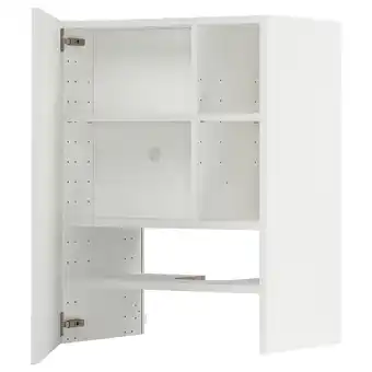 IKEA Metod Bovenkast v afzuigkap&plank/deur, wit/stensund wit, 60x80 cm aanbieding