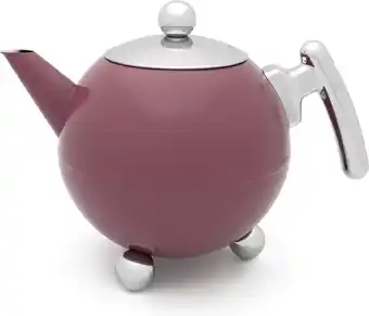 Bol.com Bredemeijer Theepot Bella Ronde 1,2L Mauve - Dubbelwandig aanbieding