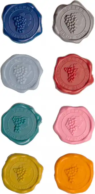 Bol.com Vacu Vin Glass Marker Classic | Set van 8 aanbieding