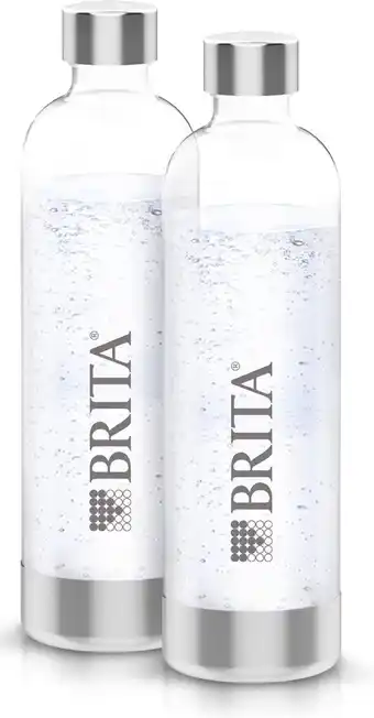Bol.com BRITA - SodaONE - Kunststof Bruiswatertoestel flessen - 2 x 1L PET-fles aanbieding