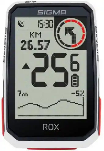 Bol.com GPS Fietscomputer Sigma ROX 4.0 GPS met standaard stuurhouder - wit aanbieding
