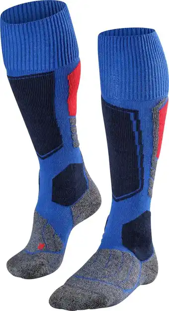 Bol.com FALKE SK1 Comfort Skiën anti blaren, anti zweet merinowol zijde wintersportsokken heren blauw - Maat 44-45 aanbieding