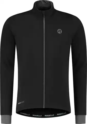 Bol.com Rogelli Essential Winterjack - Fietsjack Heren - Zwart - Maat 2XL aanbieding