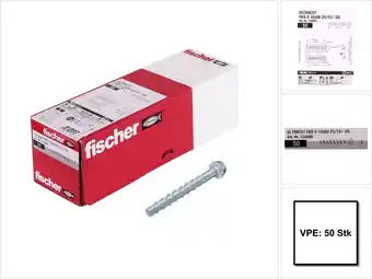 Bol.com fischer FBS II 10x80 US Betonschroef - Zeskantkop - SW15 (50st) aanbieding