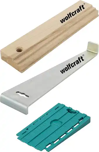 Bol.com wolfcraft - Laminaat legset - Complete set Laminaat leggen - Laminaat & PVC - Trekijzer - Slaghout - Stelwiggen - 6975000 aanbieding