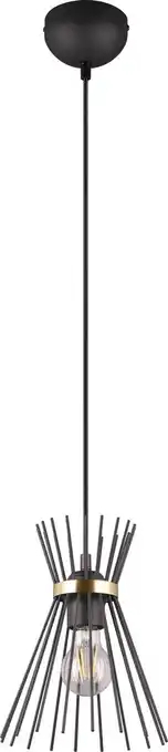 Bol.com REALITY ROD Hanglamp - Zwart goud aanbieding