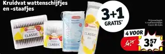 Kruidvat Kruidvat wattenschijfjes en -staafjes aanbieding