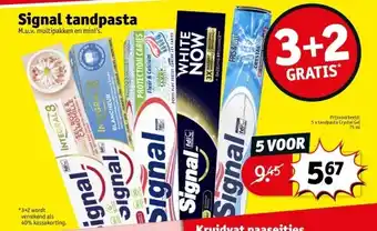 Kruidvat Signal tandpasta aanbieding