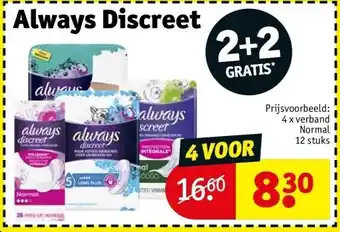 Kruidvat Always Discreet aanbieding