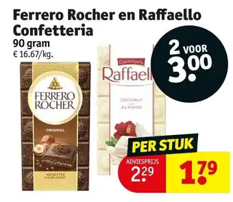 Kruidvat Ferrero Rocher en Raffaello Confetteria aanbieding