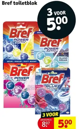 Kruidvat Bref toiletblok aanbieding