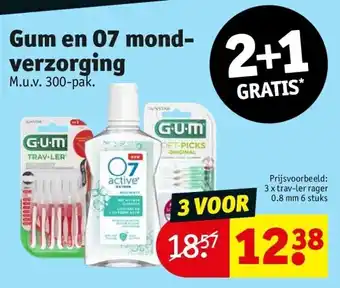 Kruidvat Gum en O7 mondverzorging aanbieding