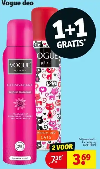Kruidvat Vogue deo aanbieding