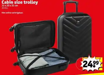 Kruidvat Cabin size trolley aanbieding
