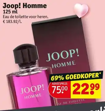 Kruidvat Joop! Homme aanbieding