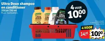Kruidvat Ultra Doux shampoo en conditioner aanbieding