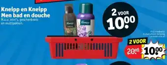 Kruidvat Kneipp en Kneipp Men bad en douche aanbieding