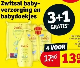 Kruidvat Zwitsal babyverzorging en babydoekjes aanbieding