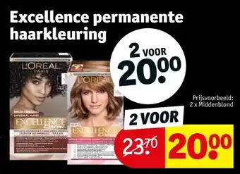Kruidvat Excellence permanente haarkleuring aanbieding